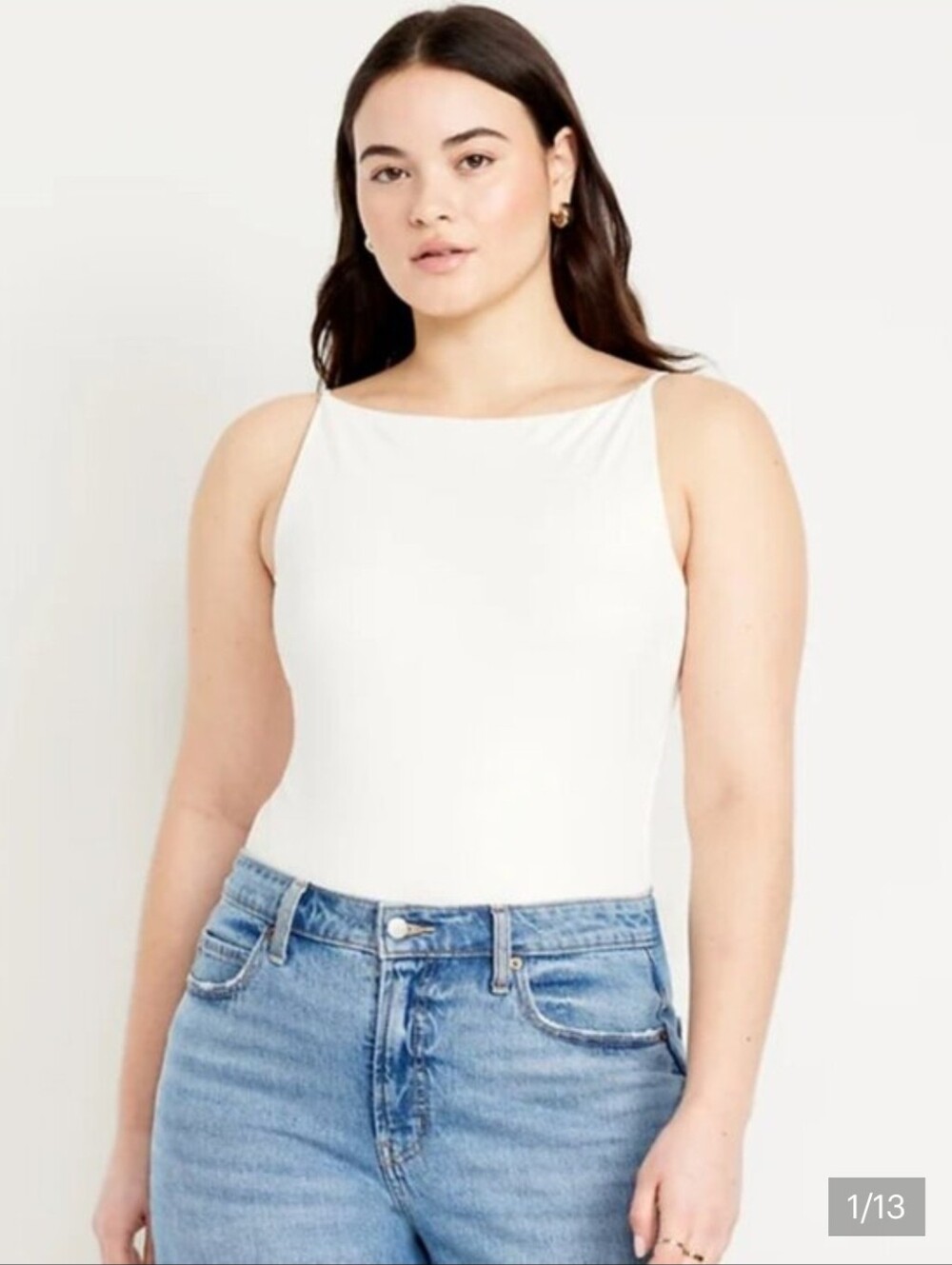 Old Navy White XL High Neck Body Suit